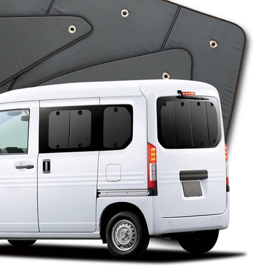 プライバシーサンシェード　N-VAN JJ1/2系 N-VAN JJ1/2系の車中泊ならカーテンいらずプライバシー